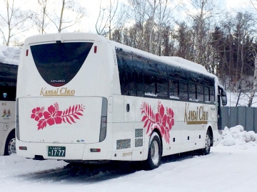 北海道の雪-貸し切りバス１