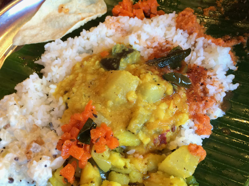 veg meals @ pondy bhavan